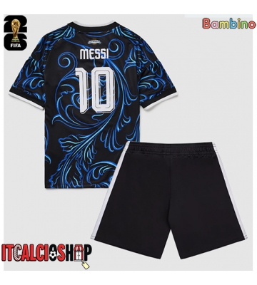 Argentina Lionel Messi #10 Seconda Maglia Bambino Mondiali 2026 Manica Corta (+ Pantaloni corti)